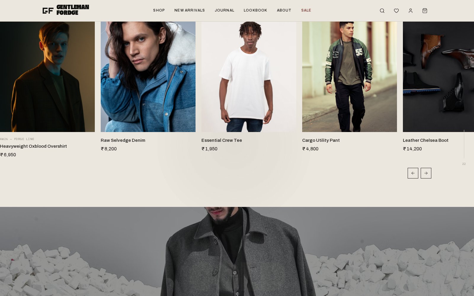Gentleman Fordge website preview